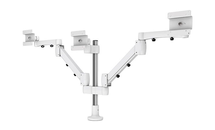 Heavy Duty Triple Monitor Mount, Kolonnehøyde 400 mm